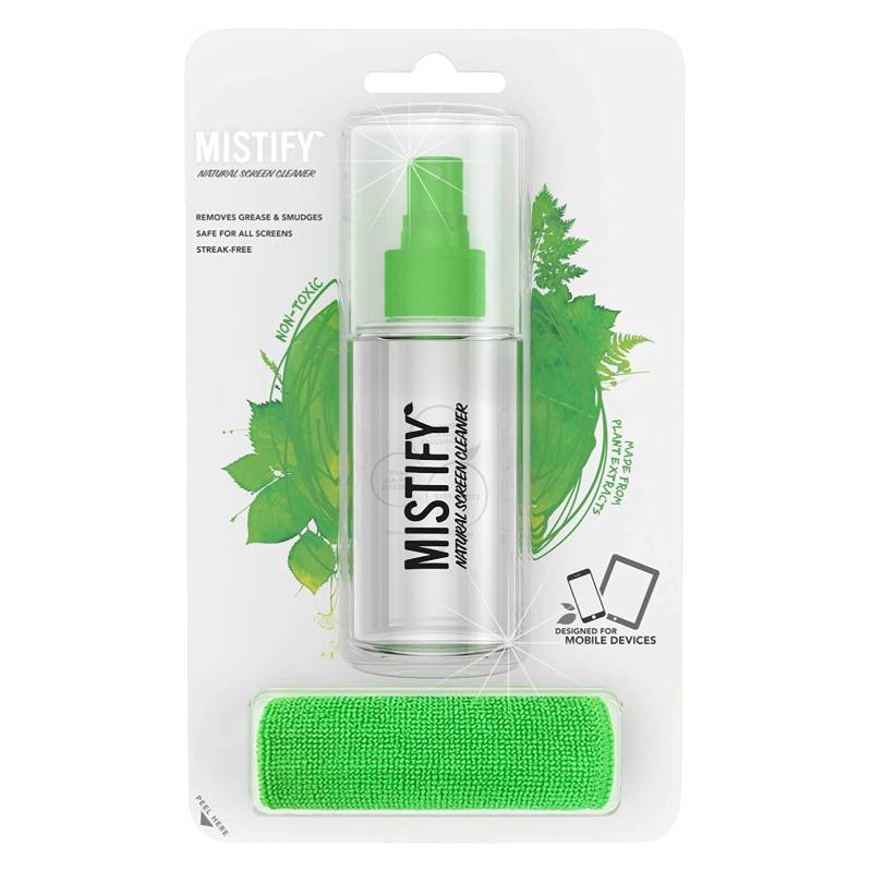 Mistify Natural Screen Cleaner with Microfiber Cloth