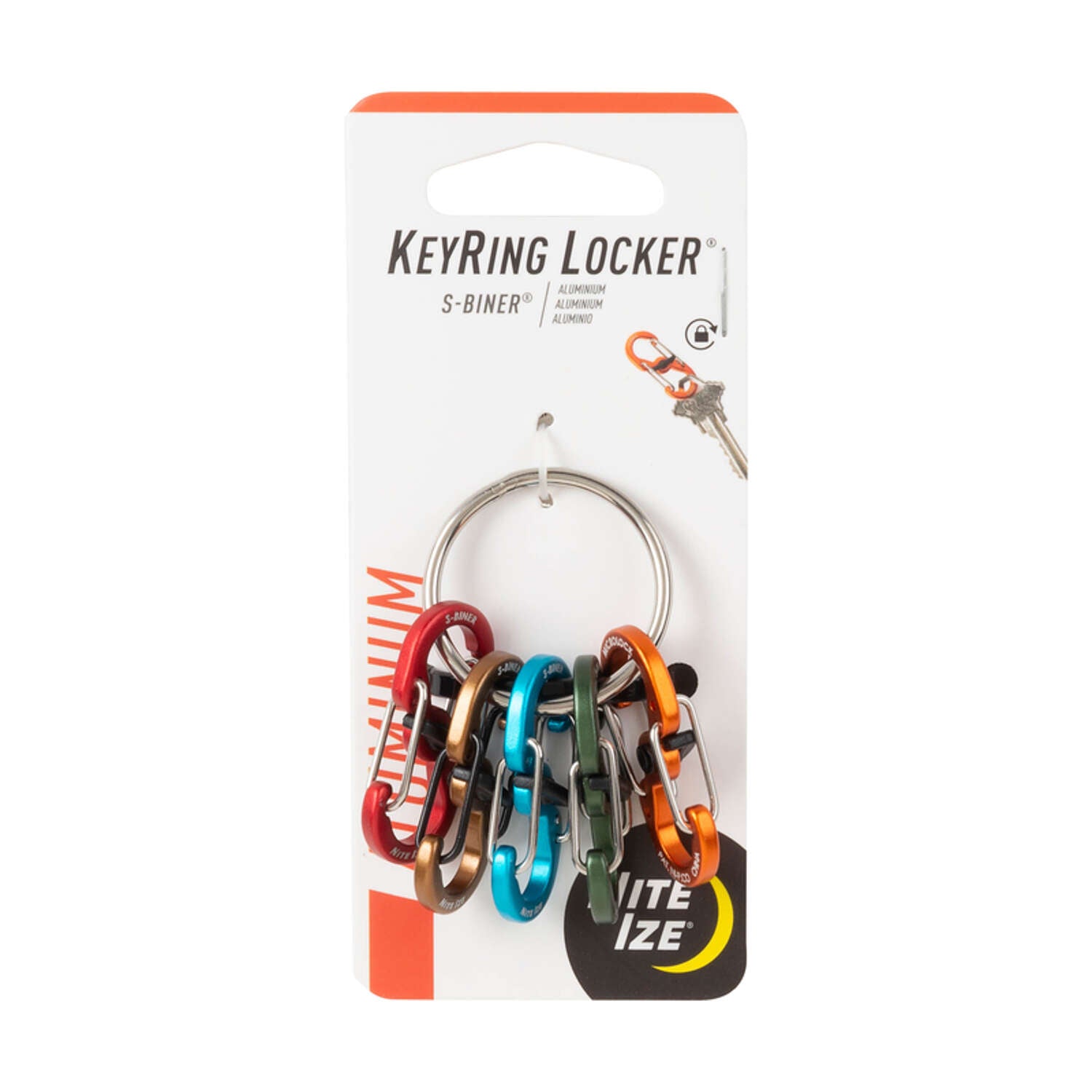 Nitelze KeyRing Locker Aluminum