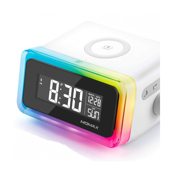 Momax Q.CLOCK2 Digital Clock With Wireless Charger